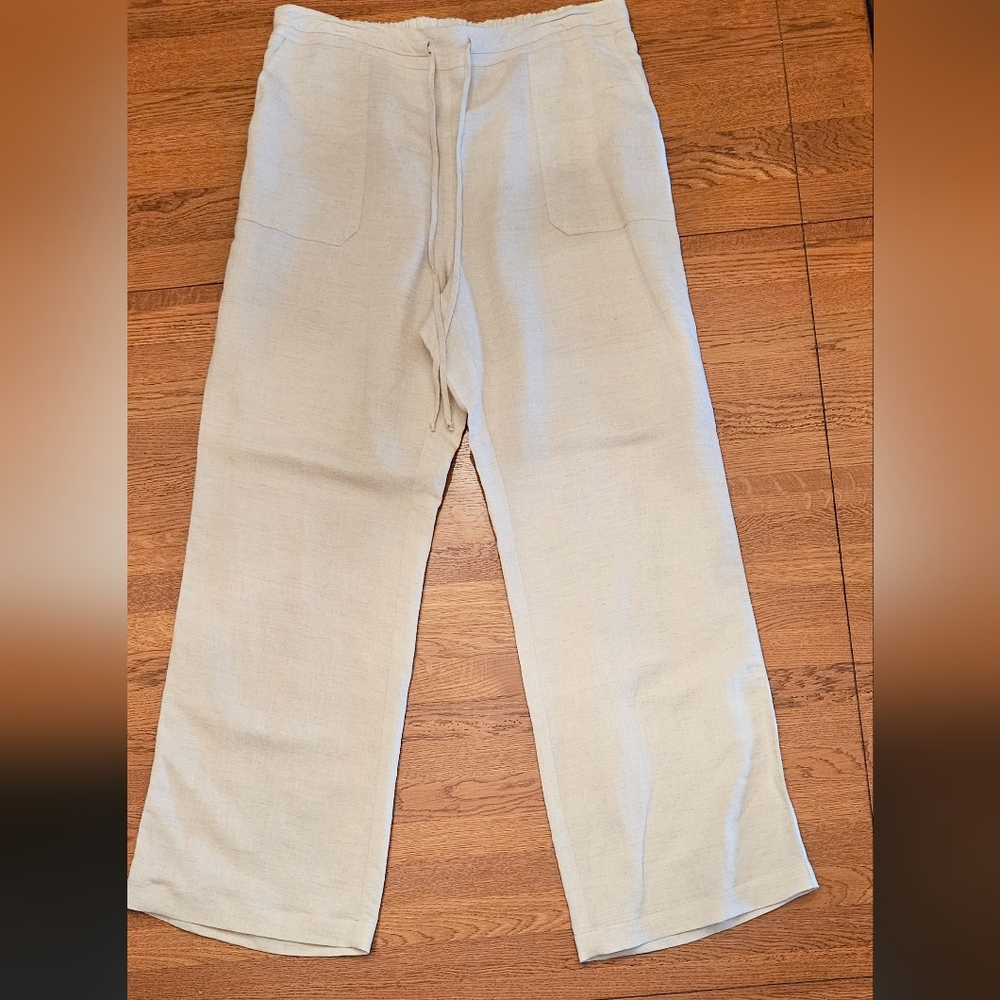 Notations Linen Blend Women's Pants sz L